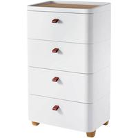 家用抽屉式收纳柜零食夹缝置物柜储物柜子多层客厅卧室日式床头柜