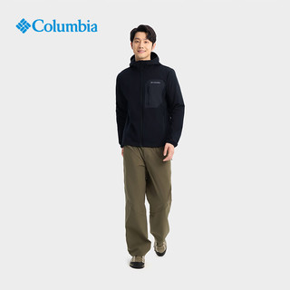 Columbia哥伦比亚户外26春夏男拒水软壳衣徒步运动外套WE3966 010 黑色 亚太修身版型 2XL (190/104A)