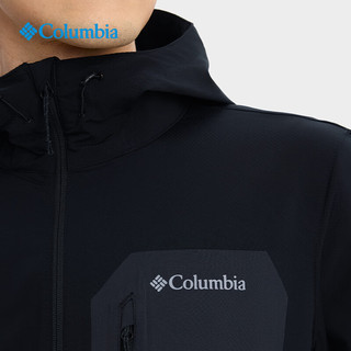 Columbia哥伦比亚户外26春夏男拒水软壳衣徒步运动外套WE3966 010 黑色 亚太修身版型 2XL (190/104A)