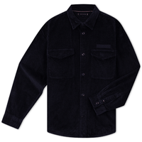 TOMMY HILFIGER Tommy Hilfiger男灯芯绒休闲通勤简约贴袋宽松长袖衬衫外套