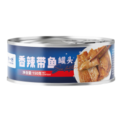 水一方 现烤烤鱼片海味零食办公室休闲零食大连特产鱼片 香辣带鱼罐头150g