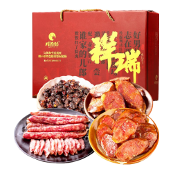 腊货郎 祥瑞腊肠礼盒 超值装1800g 补年货