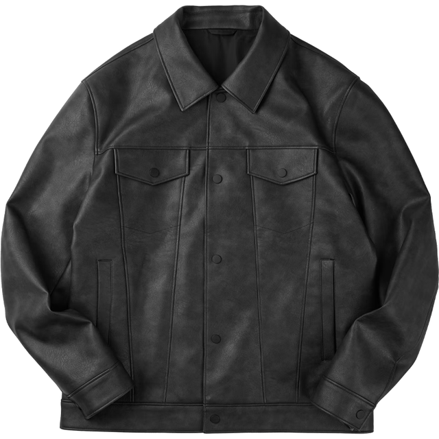 海澜之家 夹克男26山不在高系列翻领挺括外套春季 黑色37 L 175/92A 137~150斤