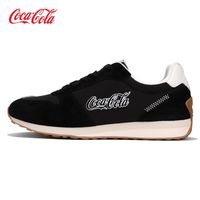 可口可乐 秋冬经典阿甘鞋圆头零度黑休闲运动鞋男女同款