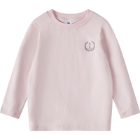 丽婴房儿童全棉长袖T恤男童女童航海风印花精梳棉长袖T恤2026春季 粉红 90 cm