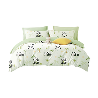 博洋宝贝 宿舍A类纯棉床上三件套全棉被套床单 熊猫哒哒120cm 40支 全棉套件—熊猫哒哒