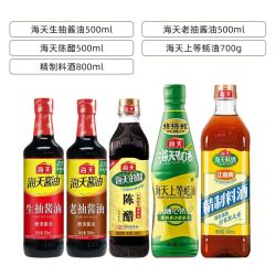 海天 调料组合套装全套酱油料酒酱料蘸料炒菜烹饪调料包多件套