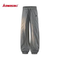 KAWASAKI 松紧腰外穿爆款一体加绒舒适保暖秋冬款运动长裤