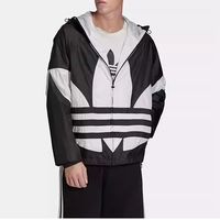  adidas/阿迪达斯 三叶草大LOGO 男士休闲运动外套