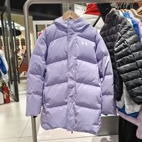 安德玛 童装中性大童高领简约风中长款羽绒服冬季合体254306706