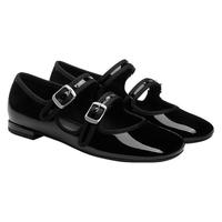 CHARLES & KEITH 漆皮格纹 女士玛丽珍鞋