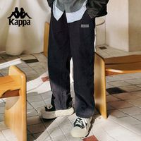 百亿补贴：卡帕 背靠背运动休闲裤新款男复古直筒裤抽绳长裤小脚卫裤