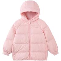英氏 儿童羽绒服男童女童白鸭绒冬季保暖防寒面包服连帽外套