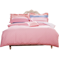 富安娜 FUANNA家纺 儿童纯棉单件被套被罩 宿舍全棉褥子套单双人家用 波点粉【全棉面料+透气柔软】 1.2米单人(被套152*210cm)