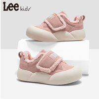 LEE KIDS 童鞋 冬季新款儿童休闲加绒雪地靴女童 粉色