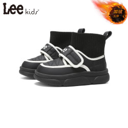 LEE KIDS 童鞋 秋冬季新款儿童棉鞋 黑色