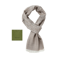 GUCCI 【新年】【含礼袋】温暖桑蚕丝羊毛丝巾围巾165904