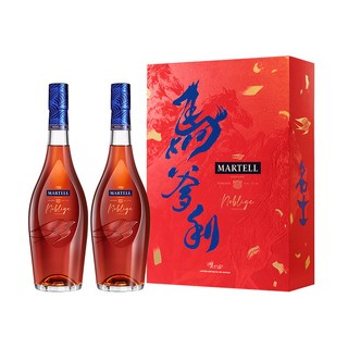 Martell马爹利名士VSOP+级干邑白兰地500ml*2瓶名仕洋酒年货礼盒