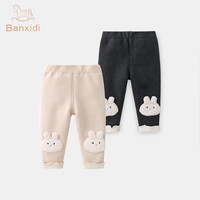 班喜迪女童打底裤秋冬款洋气宝宝加绒裤子冬季夹棉儿童百搭长裤外穿棉裤 加绒灰色一体绒 120cm