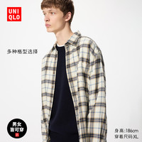 优衣库 男女装法兰绒格子衬衫 481225 480770