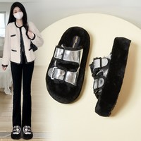 【清仓39元起】ZHR加绒女秋冬保暖毛毛靴短靴 40