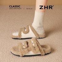 【清仓39元起】ZHR加绒女秋冬保暖毛毛靴短靴 40