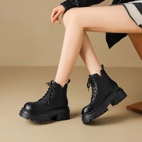 【清仓39元起】ZHR加绒女秋冬保暖毛毛靴短靴 40