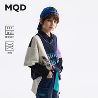 马骑顿（MQD）MQD童装男童polo衫2025春季新款长袖打底衫中大童翻领假两件上衣 藏青 110