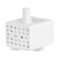 亚峰鱼缸水泵usb过滤循环抽水泵假山流水喷泉超静音底吸养鱼小型迷你 白色侧吸USB水泵/流量可调+送水管