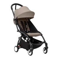 STOKKE 思多嘉儿 YOYO³系列 全能型轻便婴儿推车 黑色车架+卡其色座垫