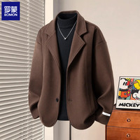 罗蒙 男士双面呢大衣夹克