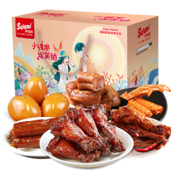 萨啦咪 冲销量!全肉卤味零食大礼包 400g
