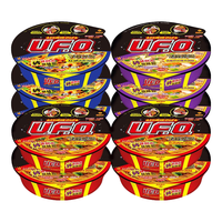 日清食品 NISSIN日清 UFO飞碟炒面 速食 泡面 干拌面 碗面 快餐面方便面 夜宵 整箱装 鱼香肉丝4海鲜3鱿鱼3
