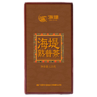 海堤普洱茶叶陈香熟普醇厚回甘功夫熟普茶叶盒装口粮茶125克XPT402 125g熟普