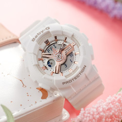 CASIO BABY-G限量简约女士防水防震日韩insBA-110RG