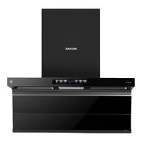 樱花(SAKURA)抽油烟机家用厨房油烟机29³顶侧三吸1300Pa静压变频节能烟灶联动一键自清洁 TQE07+TGC11【烟灶套装天然气烟灶联动】