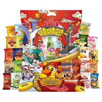 上好佳咕咕包 膨化食品 田园薯片 糖果组合 休闲零食大礼包 新年礼包 咕咕包255g