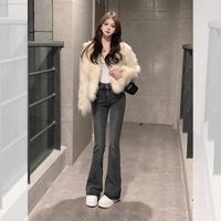 芸荨 仿狐狸毛 女士皮草外套