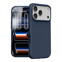 第一卫 适用苹果17promax手机壳iPhone17ProMax保护套硅胶亲肤液态镜头保护超薄防摔 午夜蓝