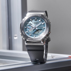 CASIO G-SHOCK金属八角休闲蓝牙石英表男 GBM-2100A