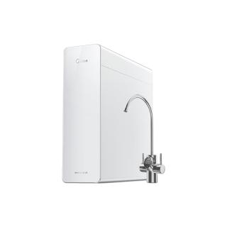 美的（Midea）家用净水机白月光净水器 0阻垢剂 生活直饮双出水 长效RO膜反渗透厨下式过滤器  鲜活零陈水 白月光1000G ｜机械龙头｜5年RO膜