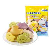 小鹿蓝蓝动物造型小馒头400g儿童1岁+早餐包子新鲜面点馒头速食速冻80g*5