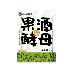 安琪 果酒曲家用自酿葡萄酒发酵粉猕猴桃水果酒酿酒酵母菌种3g
