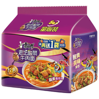 康师傅 老坛酸菜牛肉 方便面 箱装 425g