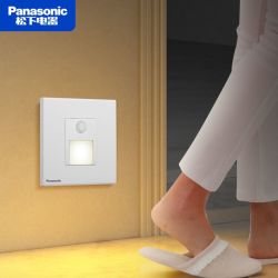 Panasonic 地脚灯86型人体红外感应led灯过道楼梯玄关嵌入式感应小夜灯