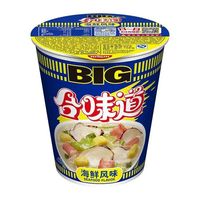 日清合11大杯big味道海鲜方便面整箱速食桶装泡面夜宵