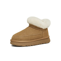 天美意 靴子厚底简约加绒雪地靴