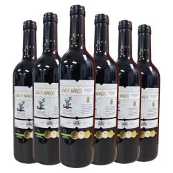 君燚庄园 法国原瓶进口 罗纳河谷16度AOP级干红葡萄酒 750ml*6瓶