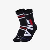 FILA 男小童时尚休闲舒适袜子男童弹力中腰袜2件装