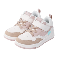 江博士（DR·KONG）冬款运动风潮酷百搭儿童板鞋保暖加绒拼色底学步稳步鞋 米/粉红 26 脚长约15.6-16.1